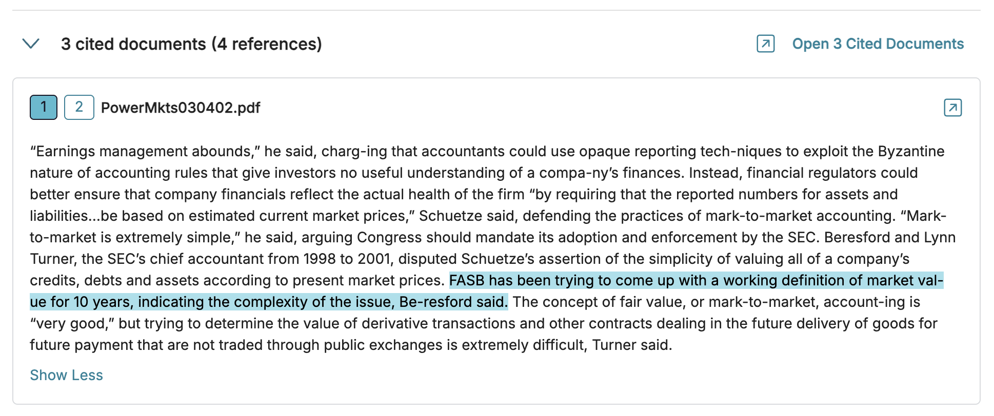 Discussion on earnings management and market valuation complexities in accounting practices.